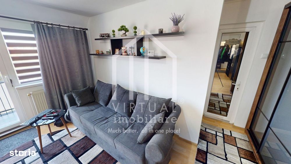 Apartament 2 camere - 41 mp utili + balcon, mobilat si utilat