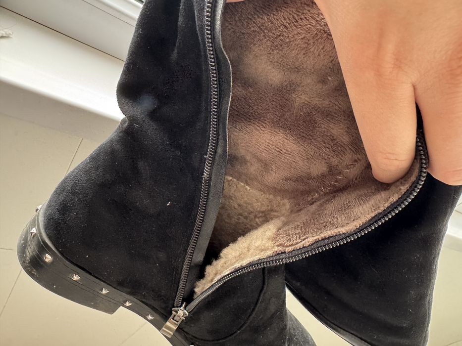 Ботфорды зимние.