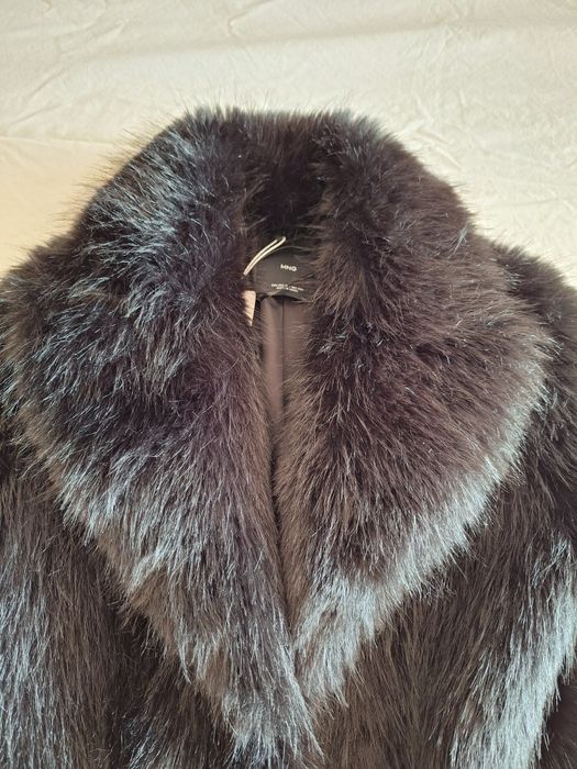 Зимно яке манго изкуствен мех
