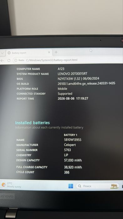 Ноутбук Lenovo Thinkpad T14 gen1