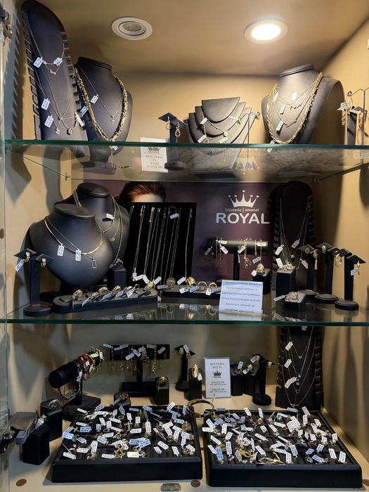 ROYAL: Bijuterii AUR 14K/Bratara, Lant, Inel Colier/Bijuterie 585 dama