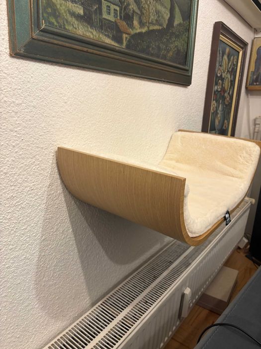 Легло за котка - дъб; естествен фурнир