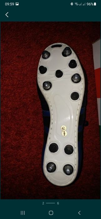 Ghete fotbal piele Pantofola D'oro Piceno Vitelo 40, 45