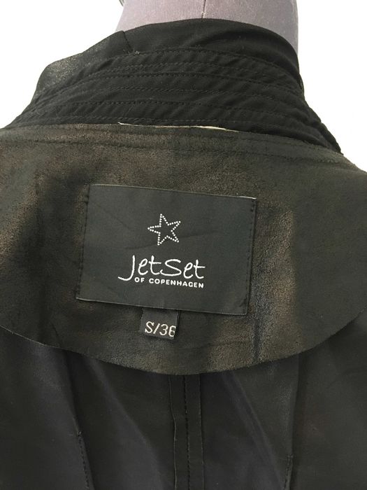 Jet Set елегантен елек естествена кожа S