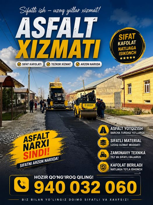 Asfalt qilamiz sifatli