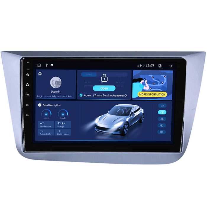 Navigatie Seat Altea 2004-2015, 9INCH  4GB RAM/64GB ROM, Android 14