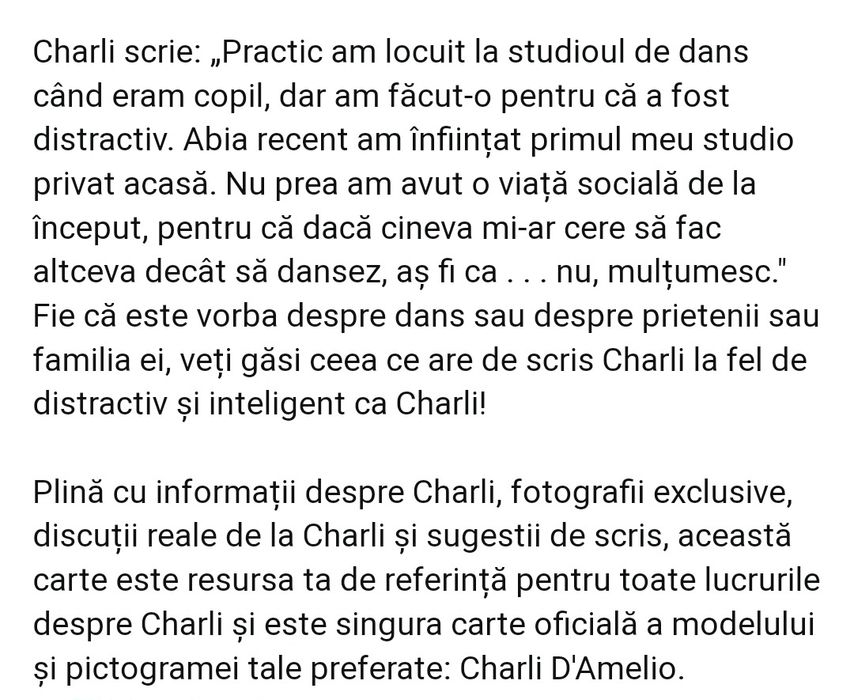 Carte Charli D'Amelio