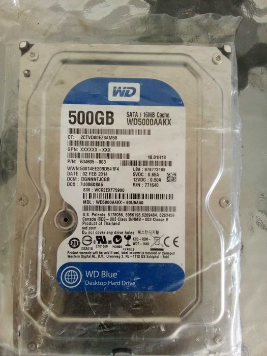 Продавам хард дискове от 500GB,