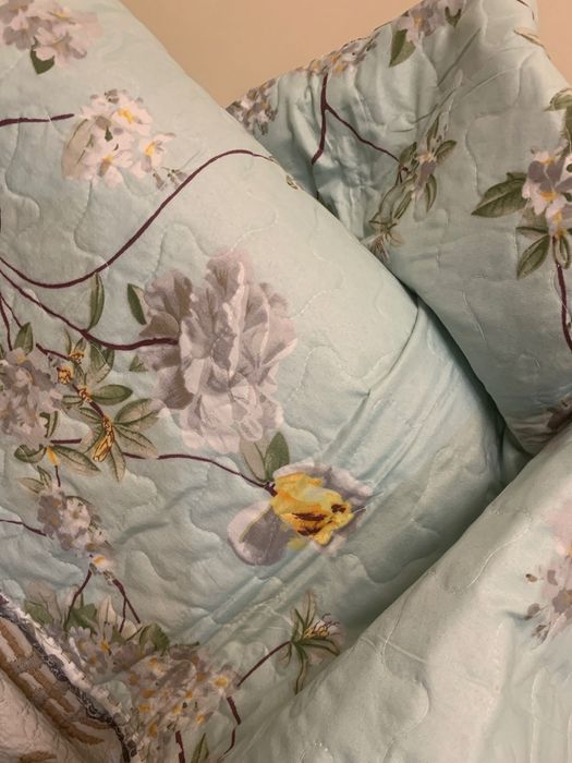 Одеяло махровое и подушки