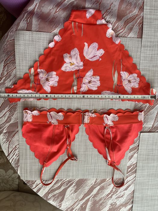 Бански 3бр. в коралов цвят С/М размер, HM/Avangard/Tommy Hilfiger