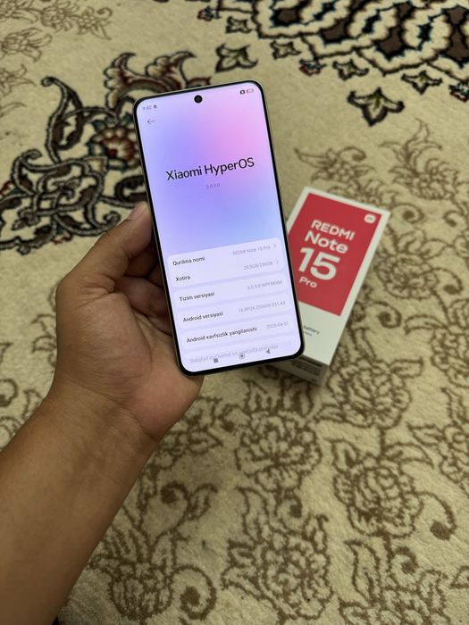 Redmi not 15 pro 8/256 karobka idealni tozza tel