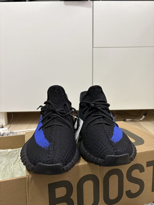 Yeezy boost 350 negru-albastru