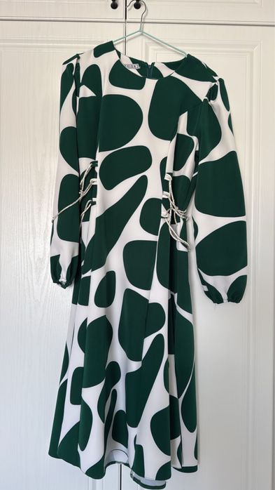 платье,розовый и зеленый