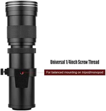 Нов 420-800mm супер телеобектив ръчен фокус за Canon EOS + ED стъкло