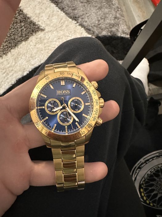 Ceas hugo boss placat cu aur