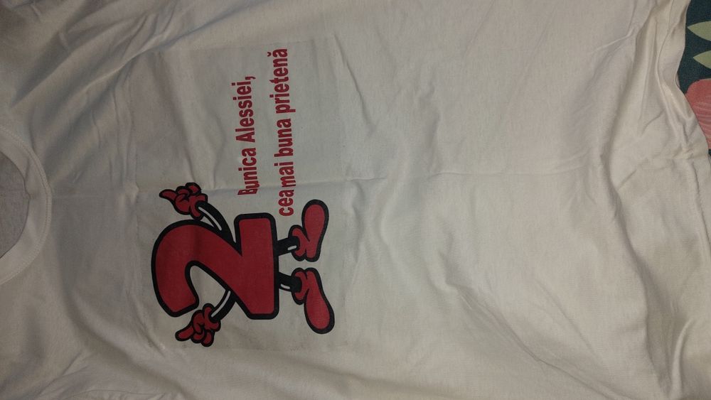 Vând tricouri personalizate pentru întreaga familie-2 ani Alessia