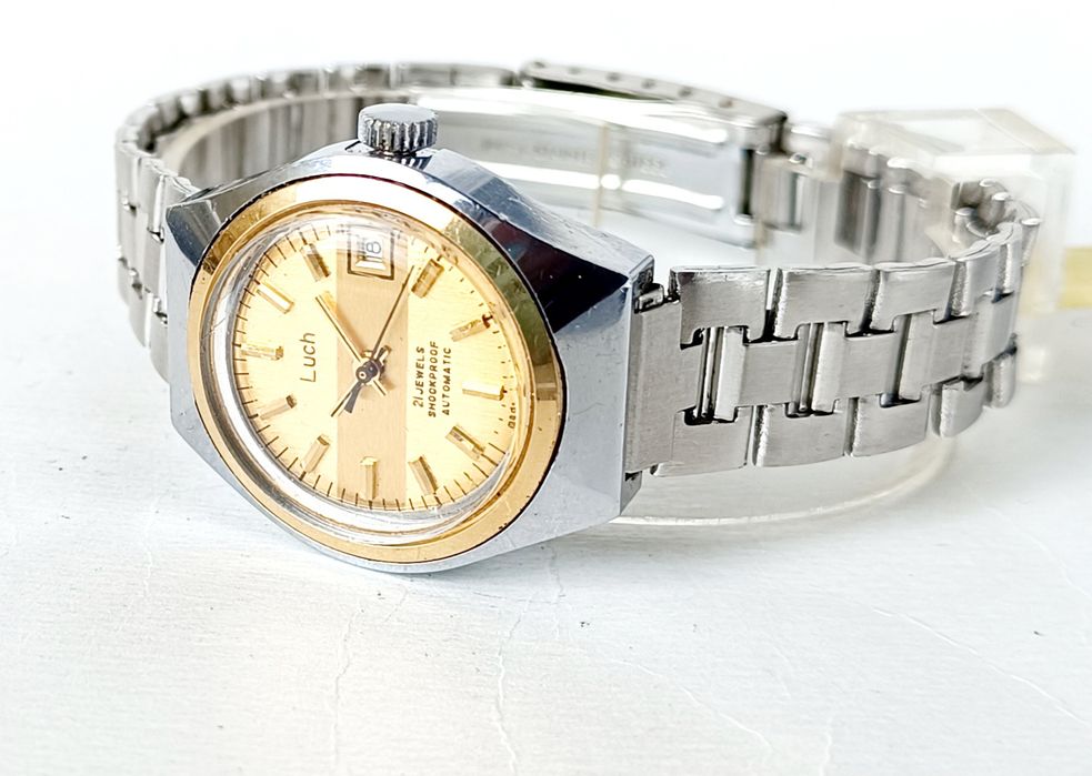 Лъч luch 21 j automatic - дамски механичен часовник(автоматик), с възможност и за ръчно навиване. ПРОФИЛАКТИРАН