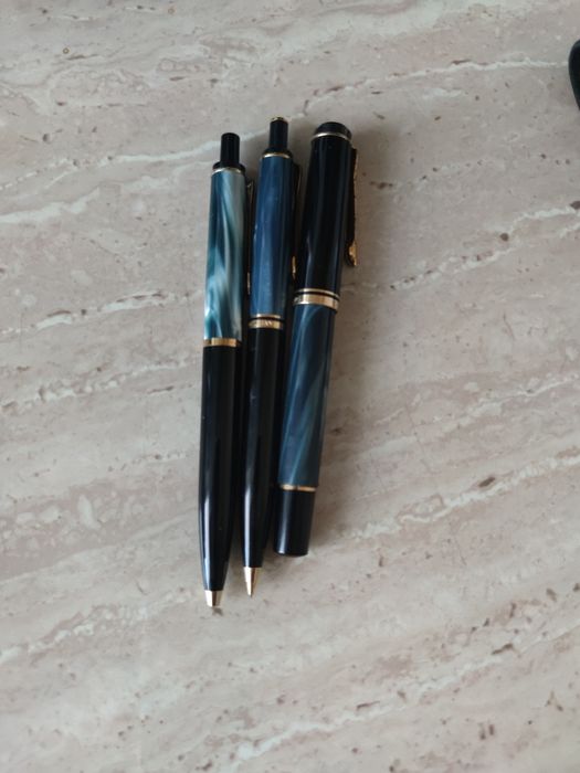 Set complet Pelikan Souveran M200 Blue-Marbled
