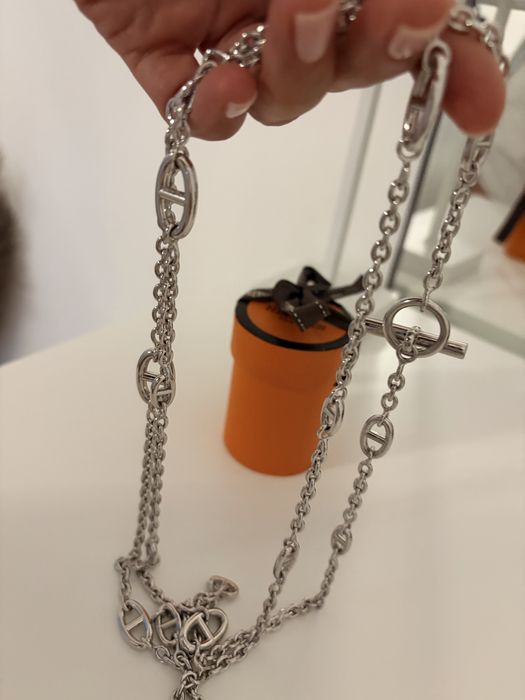 Silver Long neckless 120cm