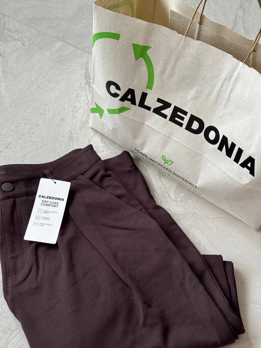CALZEDONIA Новые Оригинал Элегантные брюки шоколадного цвета