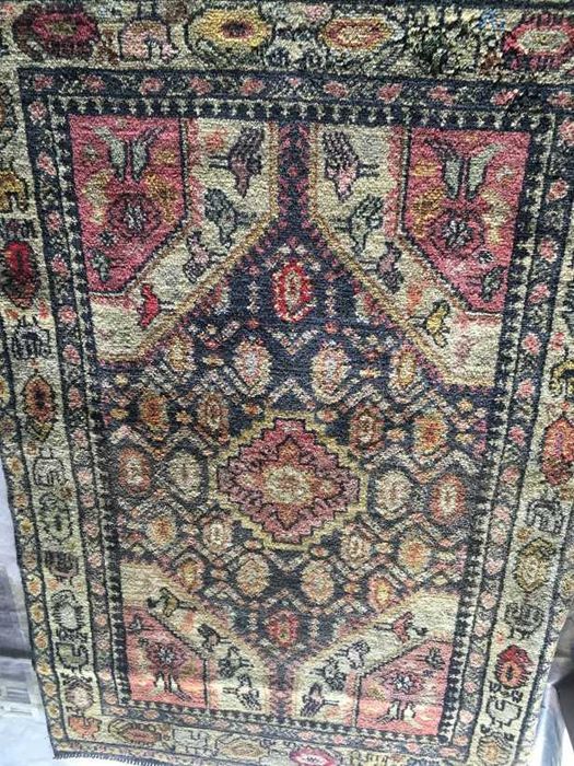 Deosebit covor persan-foarte vechi-lana-lucrat manual-Olanda