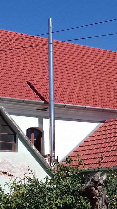 Horn, Cos de fum, inox izolat.
