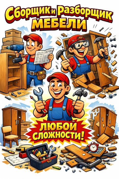 Сборка, разборка мебели.