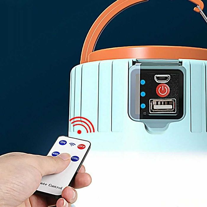 Bec cu incarcare solara, 280W, Incarca telefonul + telecomanda. Nou