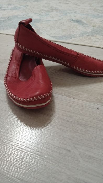 Балетки женские кожаные