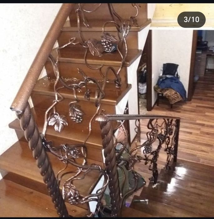 Кованные Перила лоза виноград