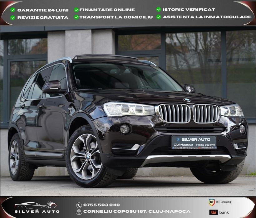 BMW X3 Xdrive Xline  Trapa Automat Navi Piele Garantie 12 LUNI RATE