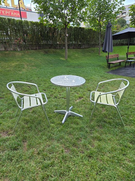 Алуминиев градински комплект "ОТО" (маса с 2 стола) - 149 лв.