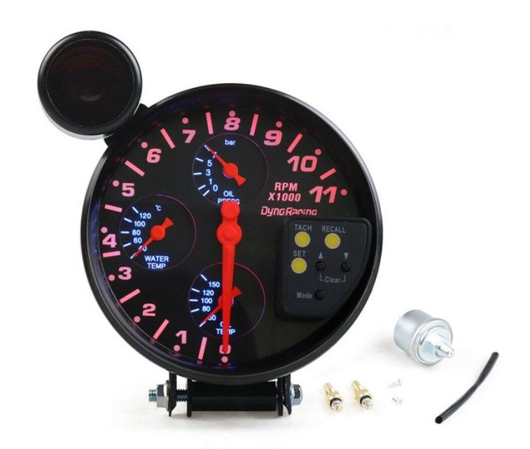 Ceas racing bord Turometru cu SHIFT , Apa , Ulei