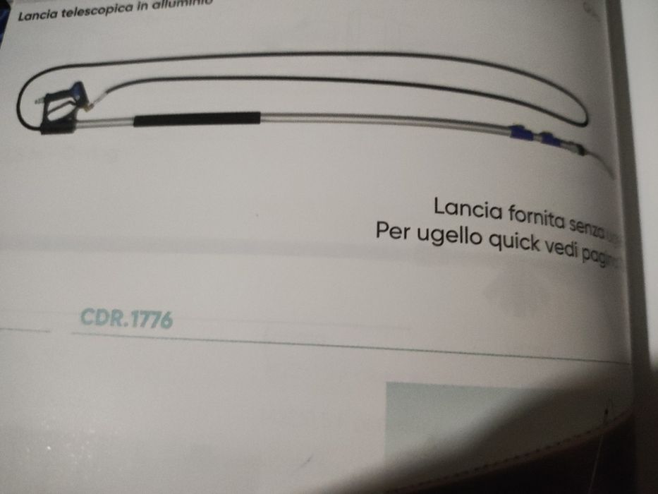 Lance telescopică spălat fațade,geamuri 250-640cm+ pistol + furtun 2mt