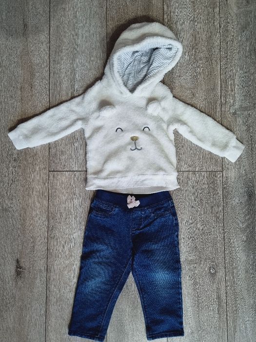 Боди тёплые с капюшоном на 9-12мес