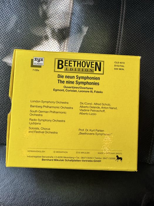 Colectie box 7 CD-uri Beethoven edition Zyx classic aproape noua