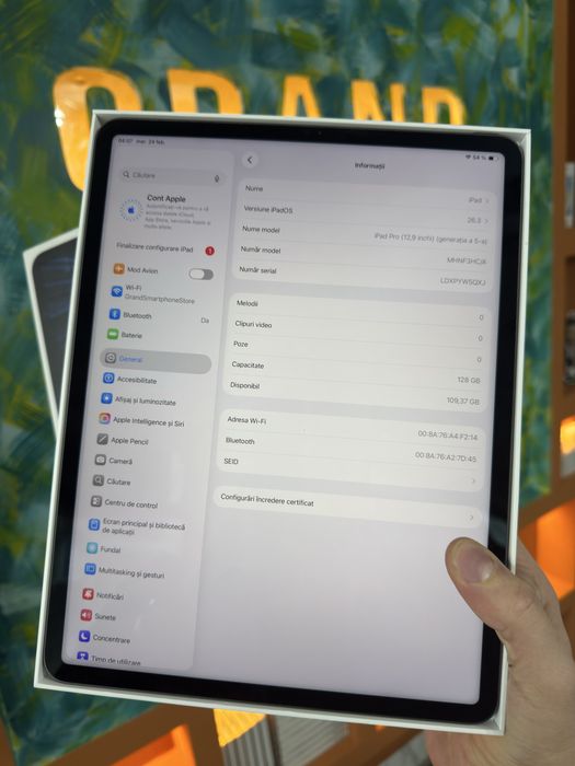 iPad Pro 12.9 5 gen ca NOUA * GRAND * Garantie 1 AN