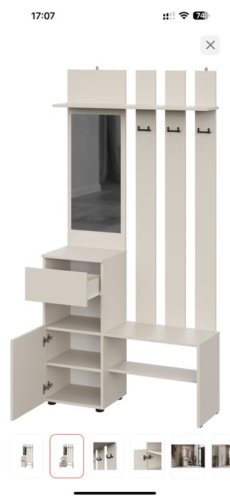 Прихожая в белом цвете