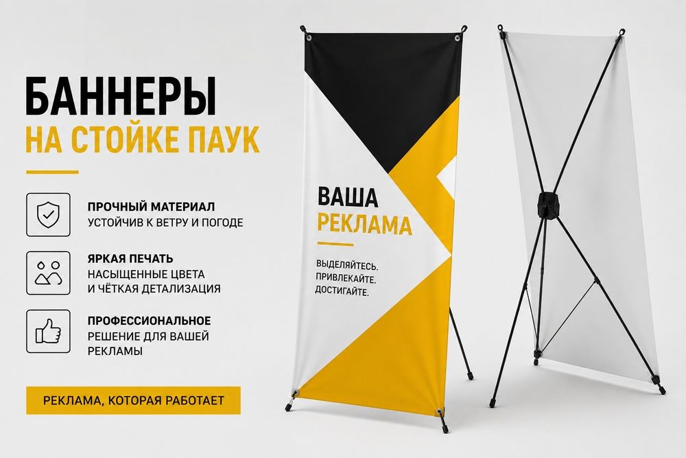 Широкоформатная печать на пленке и баннере