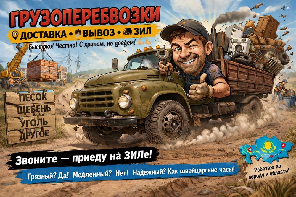 Грузоперевозки услуги Самосвал Зил газ 53 вывоз