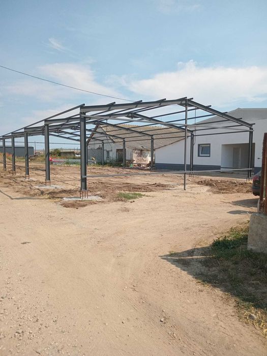 Vand structura metalica, hala completa cu panou sandich