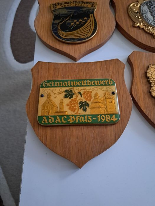 plachetă auto retro ADAC Gau Pfalz din 1980