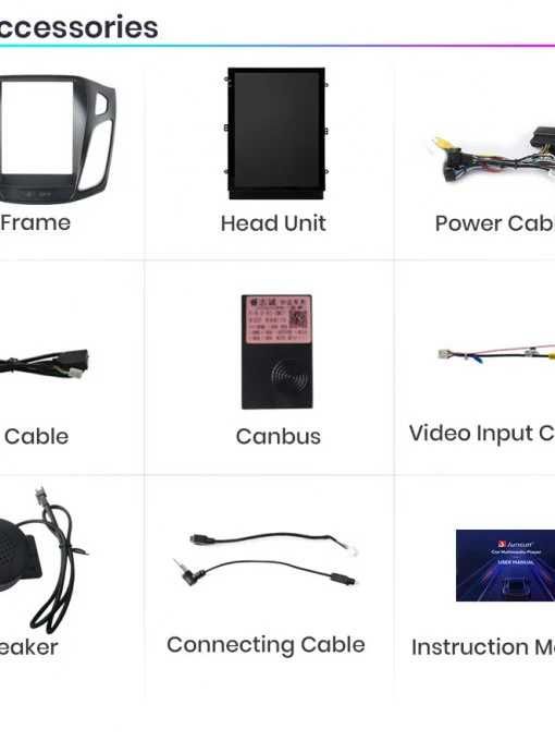 Navigatie Android Ford Focus 3 Tip Tesla Carplay Android Auto + Camera