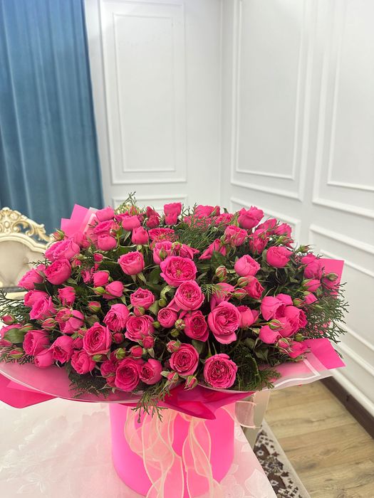 Цветы букет спрей роза