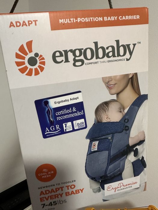 Vand Marsupiu Ergobaby Adapt Cool Air Blue Blooms Albastru