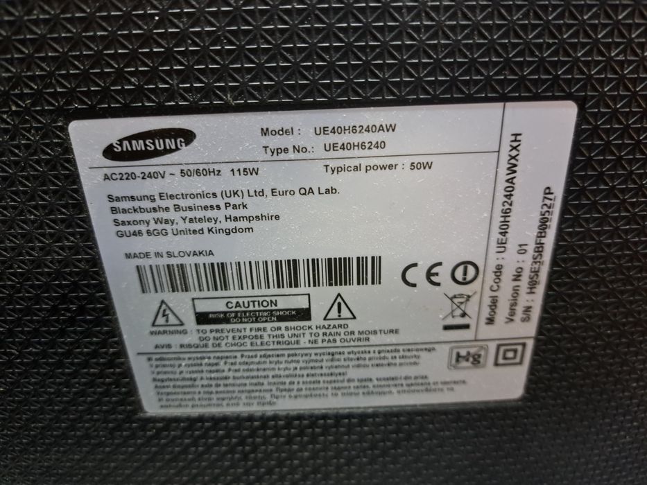 Smart Samsung UE40H6240AW