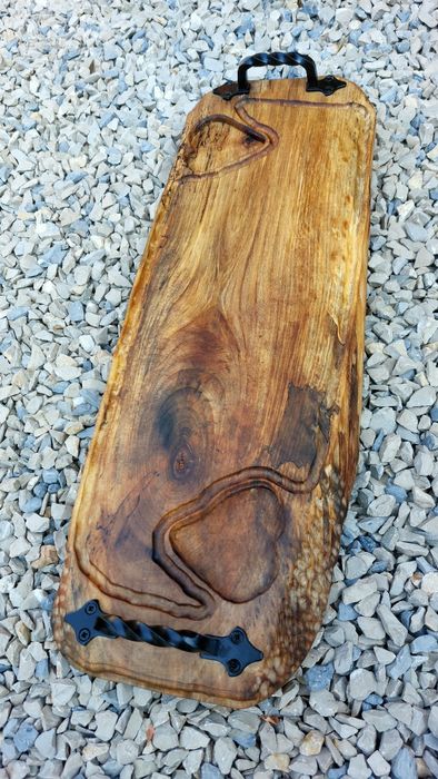 Дъска за рязане End Grain от орех и епоксидна смола