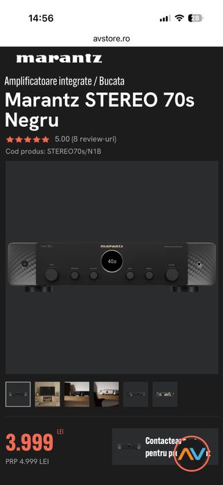 Sistem Audio HI-FI Boxe Wharfedale Linton 85 + Amplificator Marantz Stereo 70’s