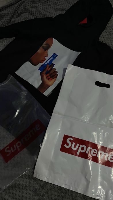 Supreme hoodie black M