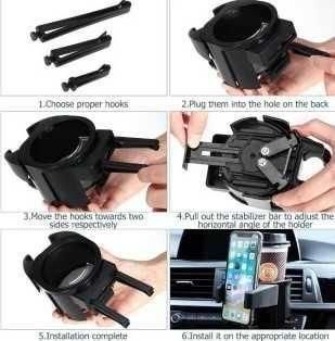 Стойка за телефон и чаша 2 в 1